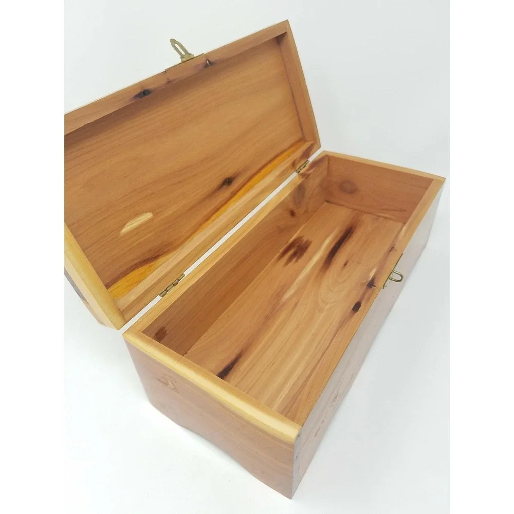 Vtg hinged lid wooden box beaded dome accent home‎ decor storage cottagecore